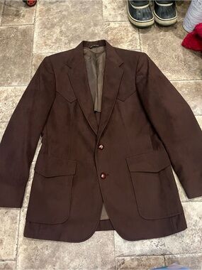 Vintage 1970’s Haggar Mustang Western Wear Coat in Brown